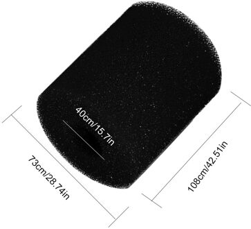 Herbruikbare Wasbare Zwembad Filter Foam Spons Cartridge Voor Intex Type H Schoonmaken Vervanging zwart 30x90x102mm