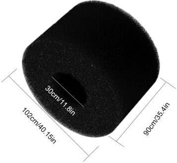 Herbruikbare Wasbare Zwembad Filter Foam Spons Cartridge Voor Intex Type H Schoonmaken Vervanging zwart 40x108x73mm