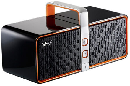 Hercules WAE BT03-BG, Bluetooth 2.0 Audio System for Android & Mobile (Black / Orange)