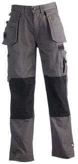 HERCULES Werkbroek - Met kniestukken - Grijs/Zwart - NL:54 BE:48
