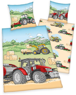 Herding Beddengoed Tractor 135x200cm Kleurrijk - 135x200 cm