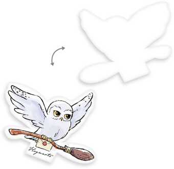 Herding Harry Potter Pillow Hedwig Flying 38 cm