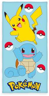 Herding Pokémon Velour Pikachu & Squirtle 75 x 150 cm