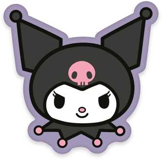 Herding Sanrio Pillow Kuromi Face 36 cm