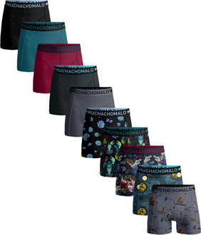 Heren 10-pack Boxershorts Print/Effen