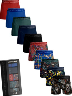 Heren 10-pack Boxershorts Print/Effen