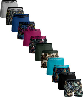 Heren 12-pack Boxershorts Print/Effen