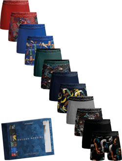 Heren 12-pack Boxershorts Print/Effen