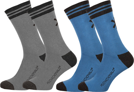 Heren 2-pack Effen Sokken Lang