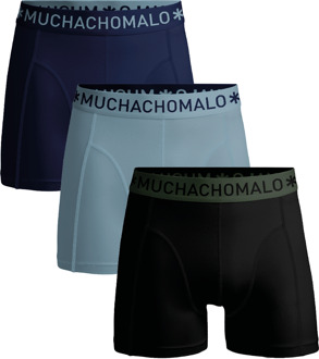 Heren 3-pack Boxershorts Effen