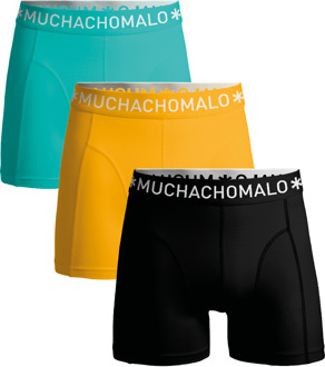 Heren 3-pack Boxershorts Effen