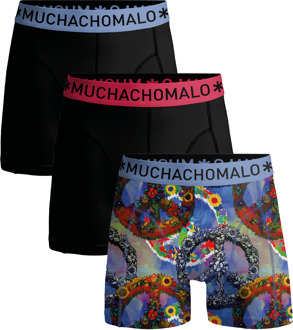 Heren 3-pack Boxershorts Print/Effen