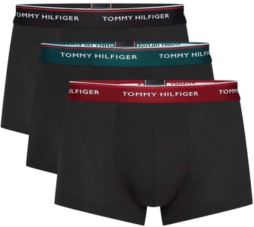 Heren - 3-Pack Low Rise Trunk Boxers - Zwart - S