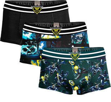 Heren 3-pack Trunks Comic