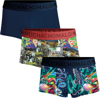 Heren 3-pack Trunks New School