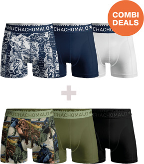 Heren 3+3-pack Boxershorts
