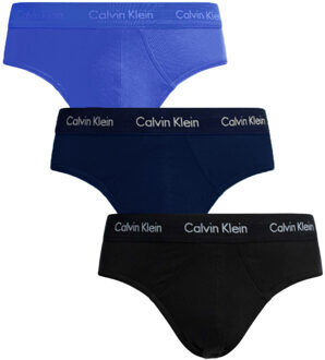 Heren 3Pack Hip Brief Kobalt/Zwart/Blauw-L (6)