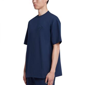 Heren 4M Oversized T-shirt (Marine) - maat S Navy
