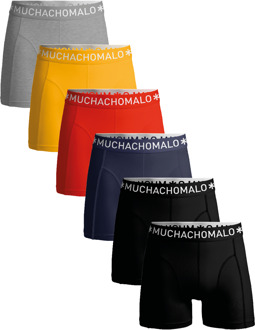Heren 6-pack Boxershorts Effen