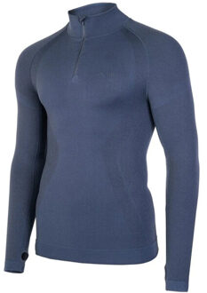 Heren acti base layer top met lange mouwen - maat XL / XXL Blauw