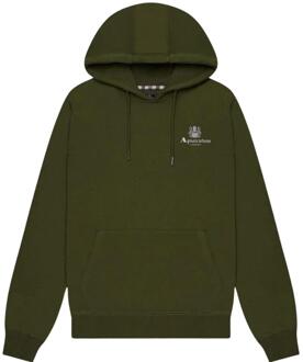 Heren Active Kleine Logo Hoodie (Groen) - S