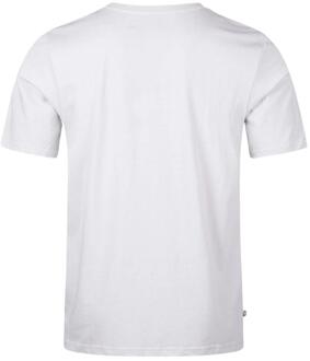 Heren Active T-Shirt met groot logo (Wit)