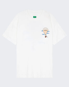 Heren aéronautique t-shirt Wit - S