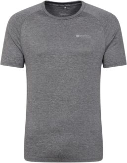 Heren Agra Gestreept IsoCool T-Shirt (Donkergrijs)