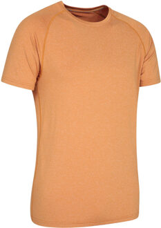 Heren Agra Gestreept IsoCool T-Shirt (Mosterd) Mosterdgeel