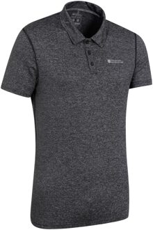 Heren Agra gestreept poloshirt (Zwart) - maat 4XL