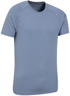 Heren Agra Melange T-Shirt (Donkerblauw) - maat L
