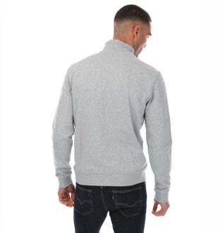 Heren Aintree Sweatshirt met halve rits (Grijze Mergel) Grijs - 2XL