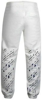 Heren Airport Logo Getapete Joggingbroek (Wit)