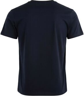 Heren Aldis Geruit Logo T-Shirt (Marine) - maat S Navy