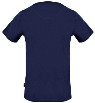 Heren Aldis Gestikt Logo T-Shirt (Marineblauw) Navy - M