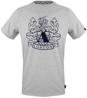 Heren Aldis Schild Logo T-Shirt (Grijs)