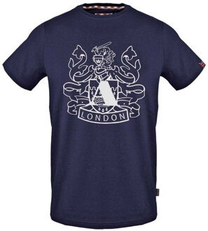 Heren Aldis Schild Logo T-Shirt (Marineblauw) Navy - M