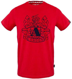 Heren Aldis Schild Logo T-Shirt (Rood) - maat M