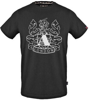 Heren Aldis Schild Logo T-Shirt (Zwart)