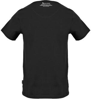 Heren Aldis Schild Logo T-Shirt (Zwart)