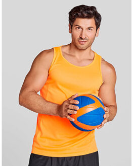 Heren andré tanktop - maat M Oranje
