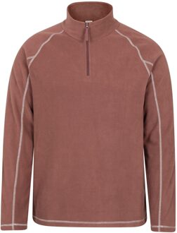 Heren Ashbourne II Half Zip Fleece Top (Bruin) - XS