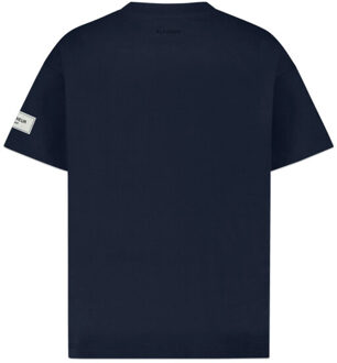 Heren atelier t-shirt Blauw - XL