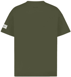 Heren atelier t-shirt Groen - XXL