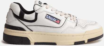 Heren Autry Court Leren Trainers in Zilver - maat