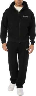 Heren Avirex Racer Sweatpants in Zwart