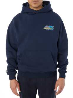 Heren Avirex Soccer League Hoodie in Navy