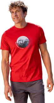 Heren Avontuur Begint Biologisch Katoenen T-Shirt (Rood) - XS