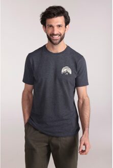 Heren Avontuur Organisch T-Shirt (Donkergrijs) - XS