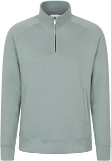 Heren Bamburgh Trui met halve rits (Lichtgroen) Licht Groen - 2XL